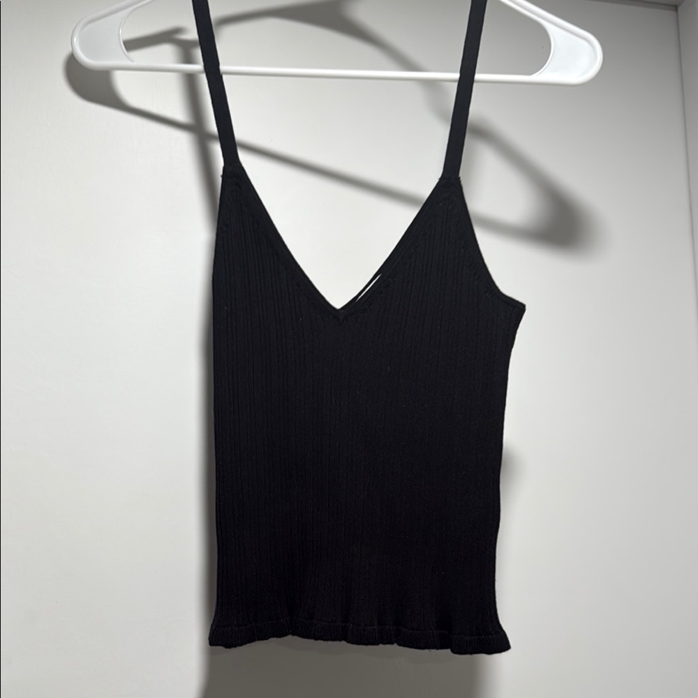ASOS Design Ribbed Cami Black Women's Top Size Small - Picture 2 of 5
